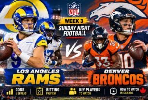 Rams vs Broncos NFL Week 3 matchup at Empower Field at Mile High